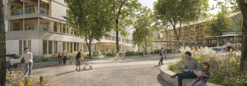 Bushaltestelle Dienstleistungszentrum Slider Bushaltestelle Dienstleistungszentrum Generationenprojekt Buchrain